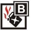 b symbole na gaśnicy B
