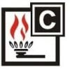 c symbole na gaśnicy C